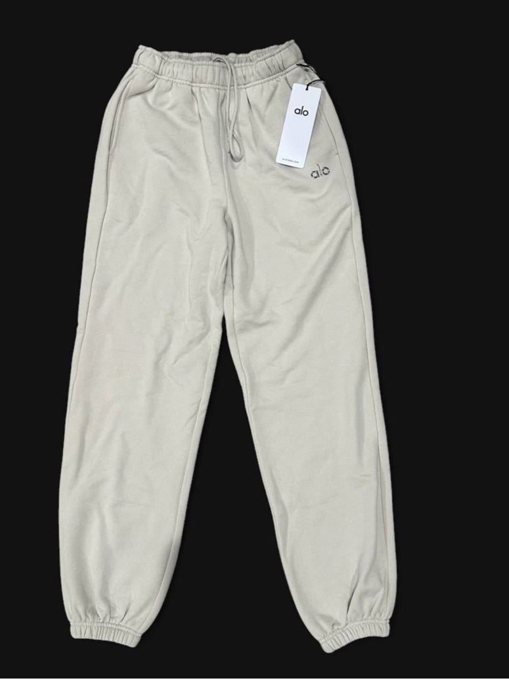 NWT Alo Yoga Accolade Hoodie & Jogger Matching Sweat Set - Bone XS - Picture 6 of 8